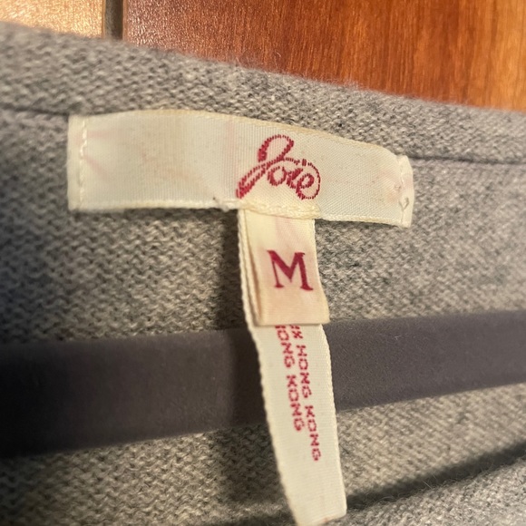 Light Heather grey cashmere sweater - Picture 3 of 4